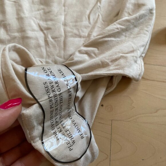 RE Ona Beige BNWOT Womens One Shoulder Bodysuit - Picture 4 of 8